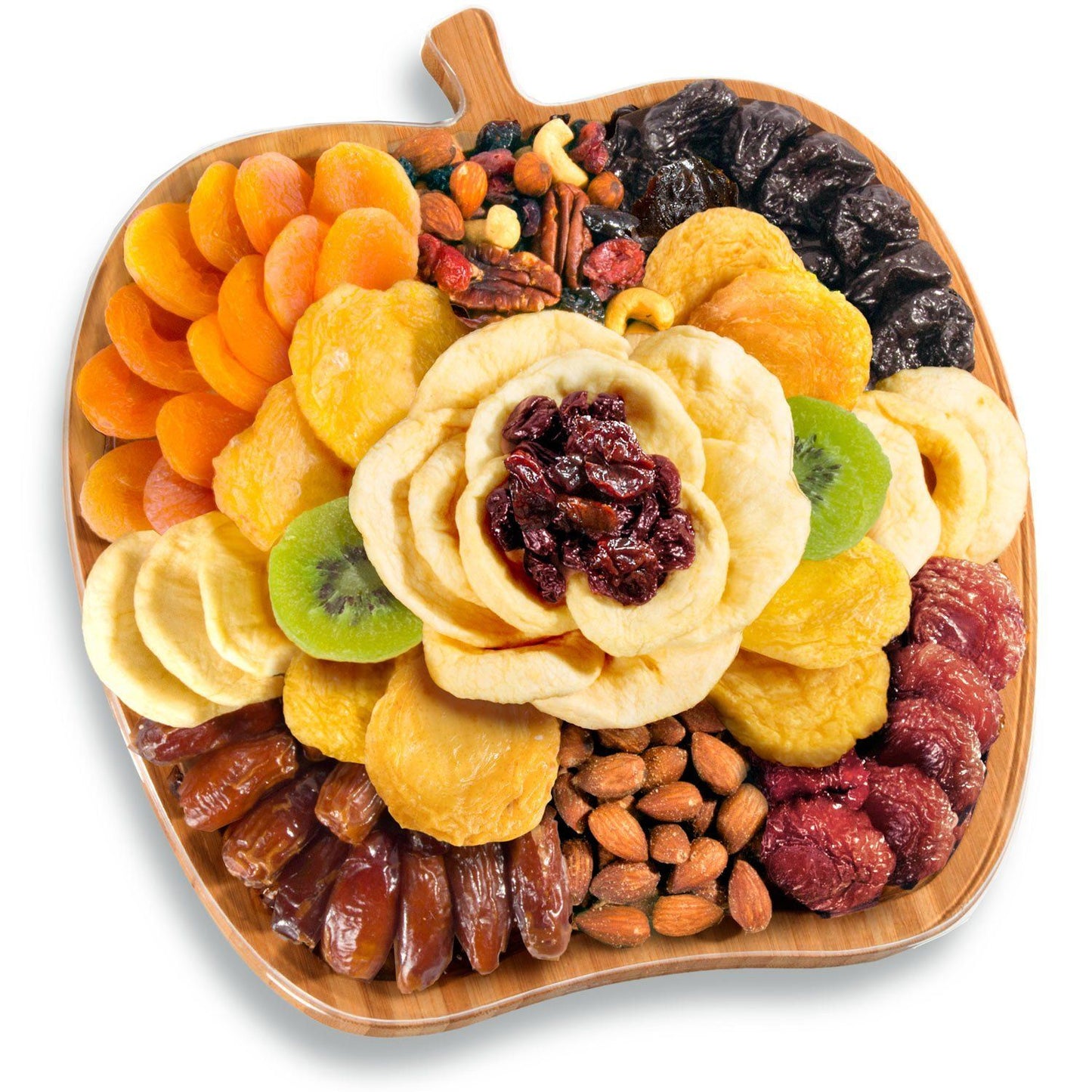 APPLE TRAY CUTTING BOARD FRUIT NUTS