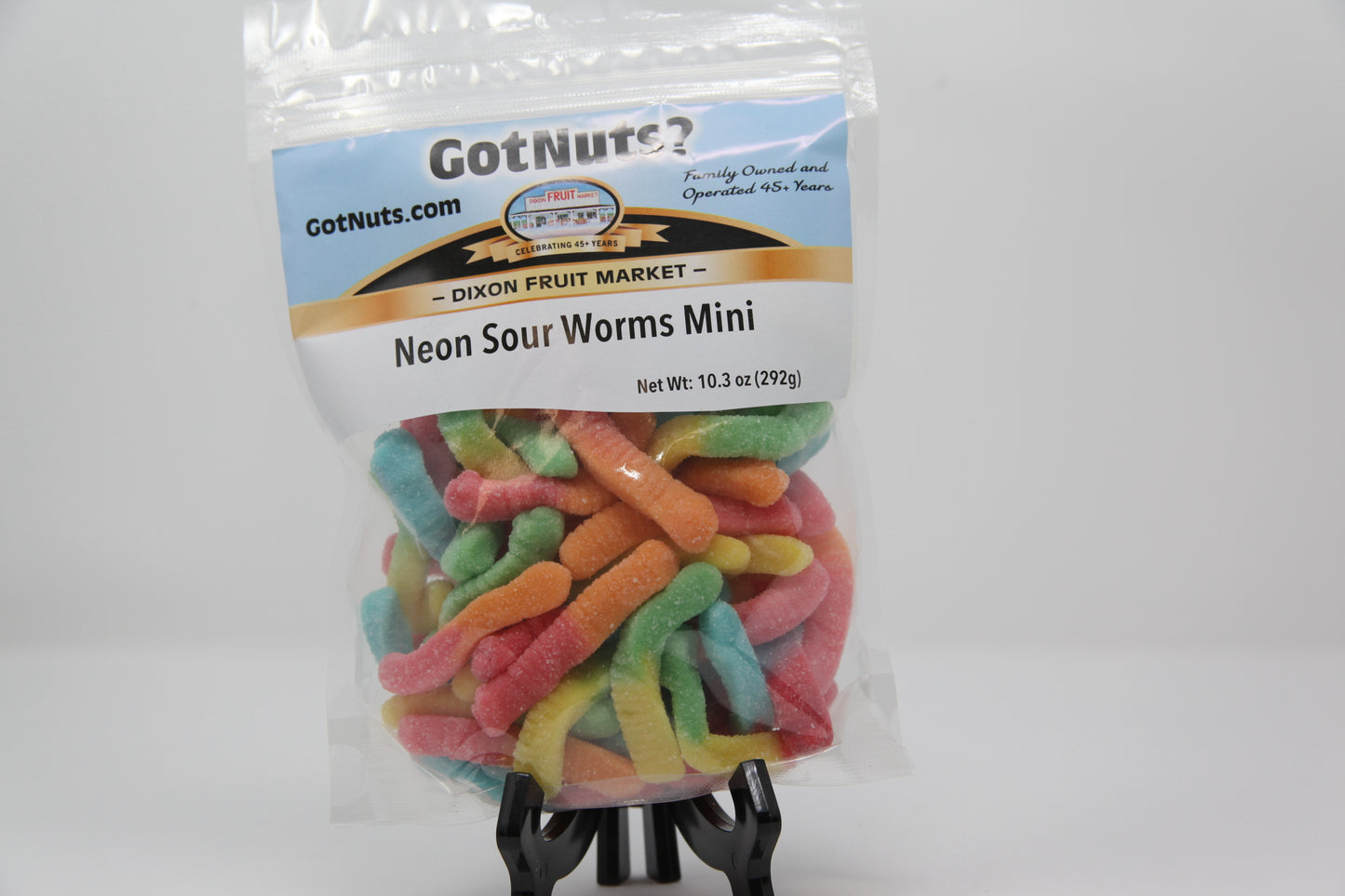 Neon Sour Worms Mini